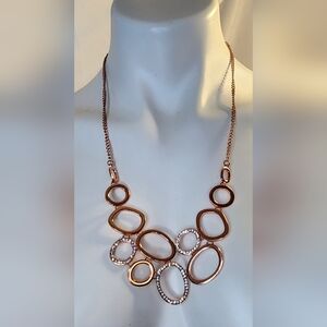 Rose Gold Necklace and Earring Set